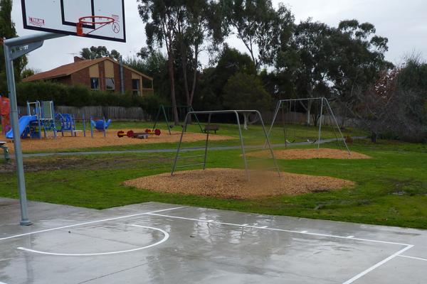 Basketball court at the Grange Reserve