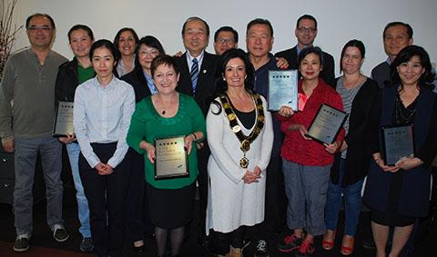 Photo of Five Star Food Safety Excellence Award winners 2016