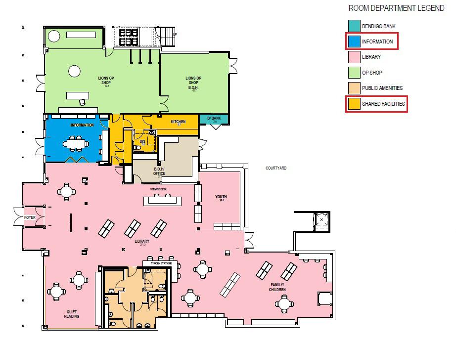 Warrandyte Community Centre floorplan