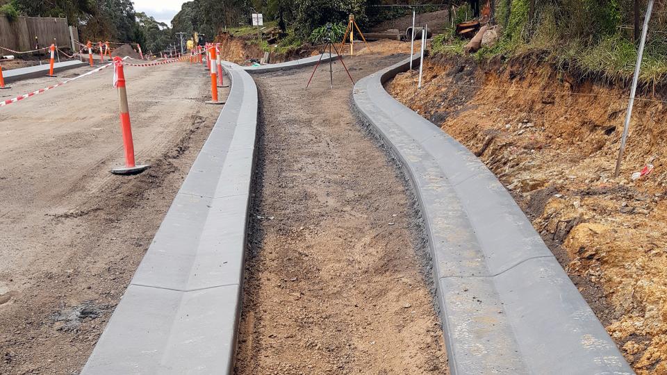 photo of new drain construction