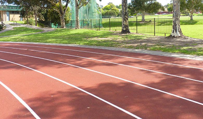 Athletics track at Rieschiecks Reserve