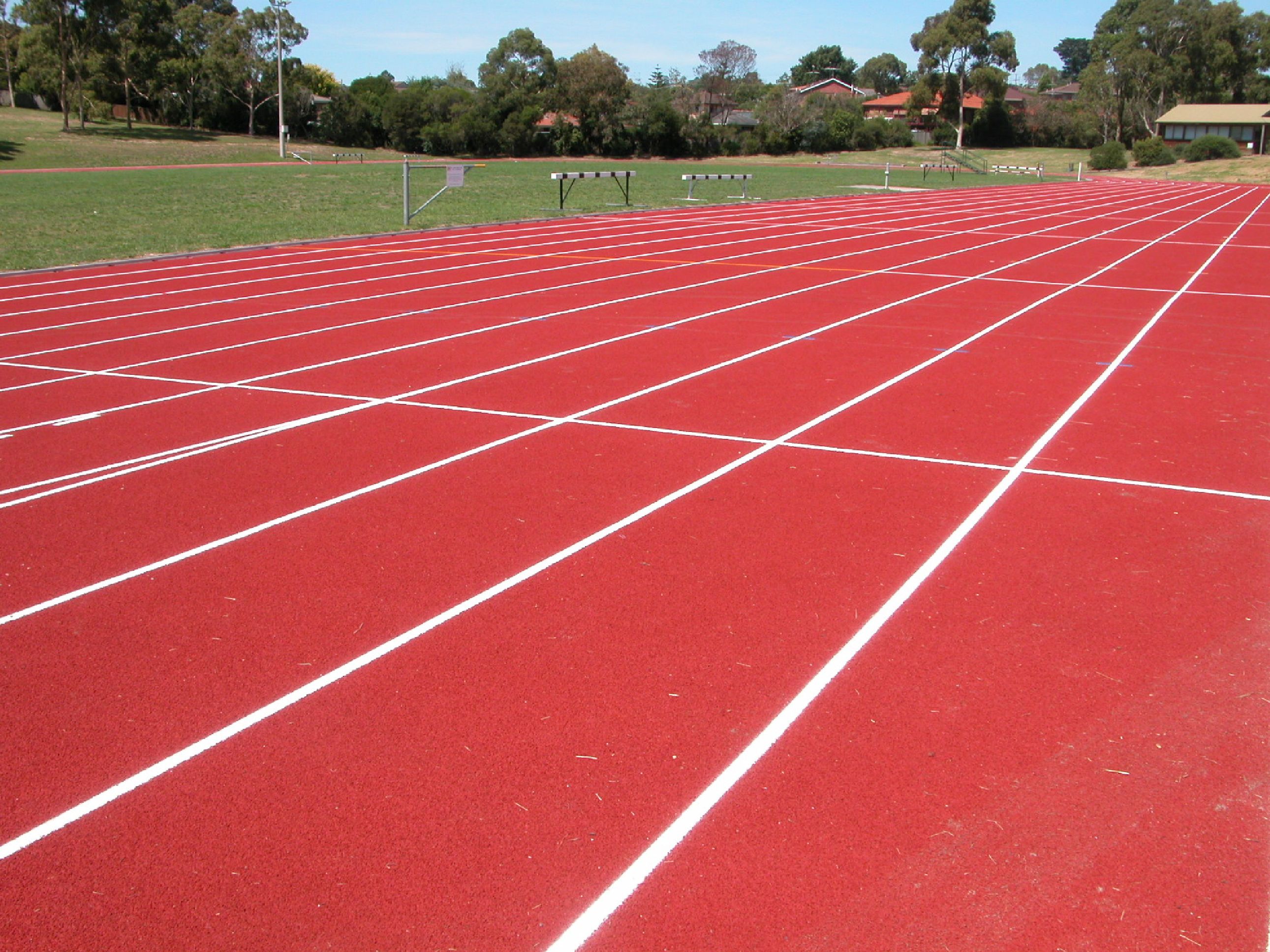Running surface at Tom Kelly Athletics Track