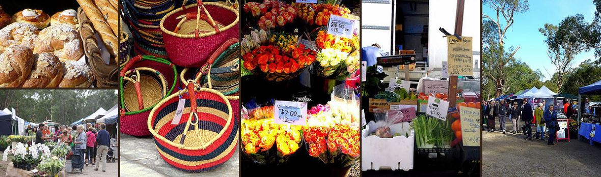 Collage of boutique items from the market